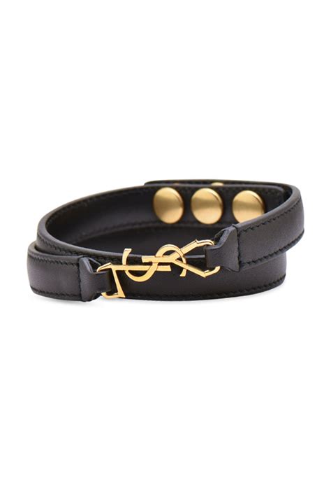 yves saint laurent matching bracelets|yves saint laurent leather bracelet.